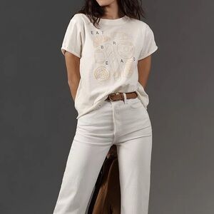 Phthalo Ruth x Anthropologie Eat Bread Graphic Tee